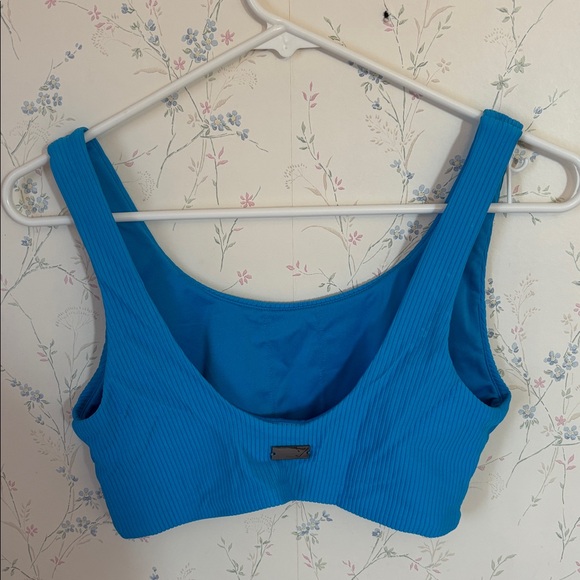 Blue Ribbed Swimsuit - Picture 3 of 5